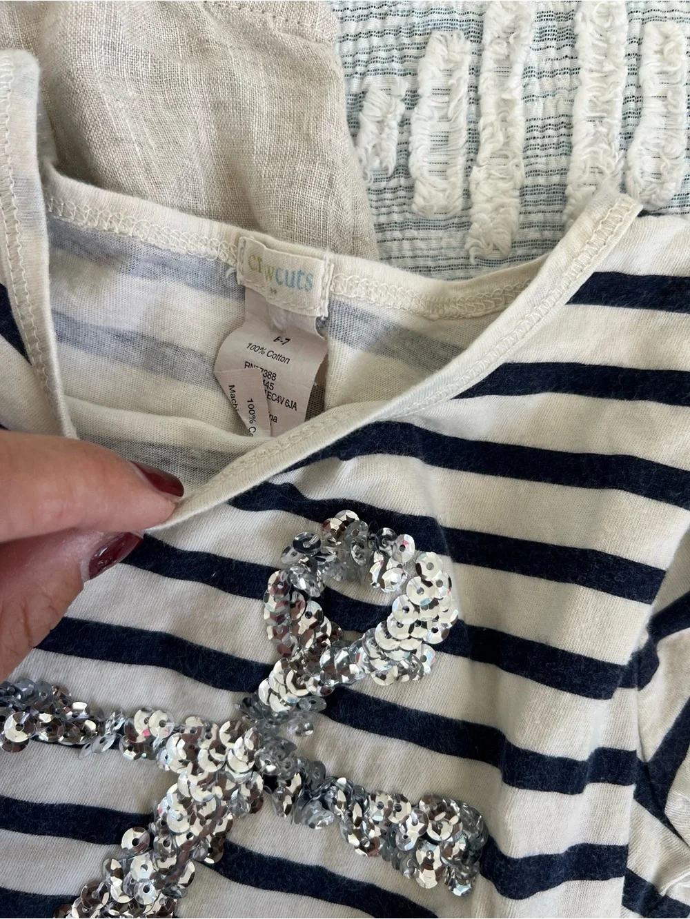 Crewcuts Navy Dress with White Anchor Print and other preppy nautical items